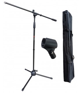 EXTREME MS PACK2 ASTA MICROFONICA A TREPPIEDE + BORSA PER IL TRASPORTO + SUPPORTO MIC