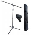 EXTREME MS PACK2 ASTA MICROFONICA A TREPPIEDE + BORSA PER IL TRASPORTO + SUPPORTO MIC