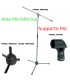 PROEL RSM180 ASTA MICROFONICA TREPPIEDE + APM20 SUPPORTO PER MICROFONO