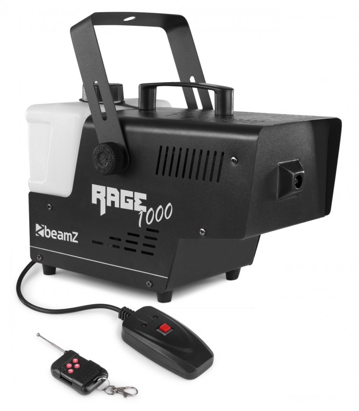 BEAMZ RAGE 1000 MACCHINA DEL FUMO 1000 WATT CON RADIOCOMANDO