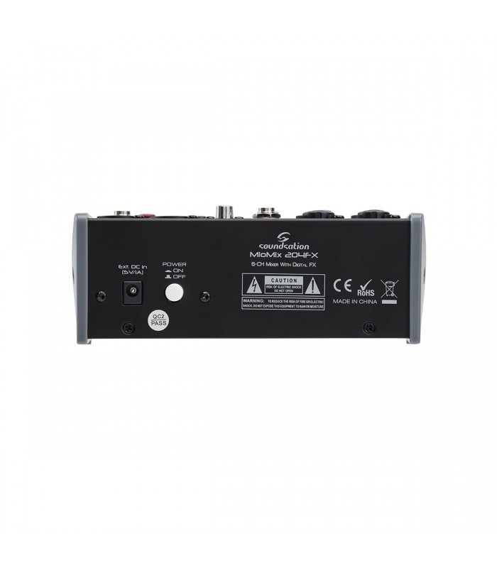SOUNDSATION MIOMIX 204FX MIXER AUDIO PASSIVO 6 CANALI CON EFFETTI VOCE