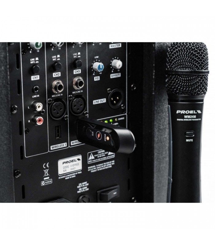 PROEL V12FREE CASSA PORTATILE A BATTERIA 12'' 400W USB MP3 BLUETOOTH