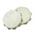 PEACE RH 2 0807 TAMBURELLO IN ACERO CON PELLE NATURALE 8" ( 20cm )
