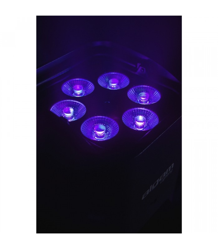 Algam Lighting EVENTPAR612-HEX-IP 6x12W RGBWA-UV IP65 a Batteria