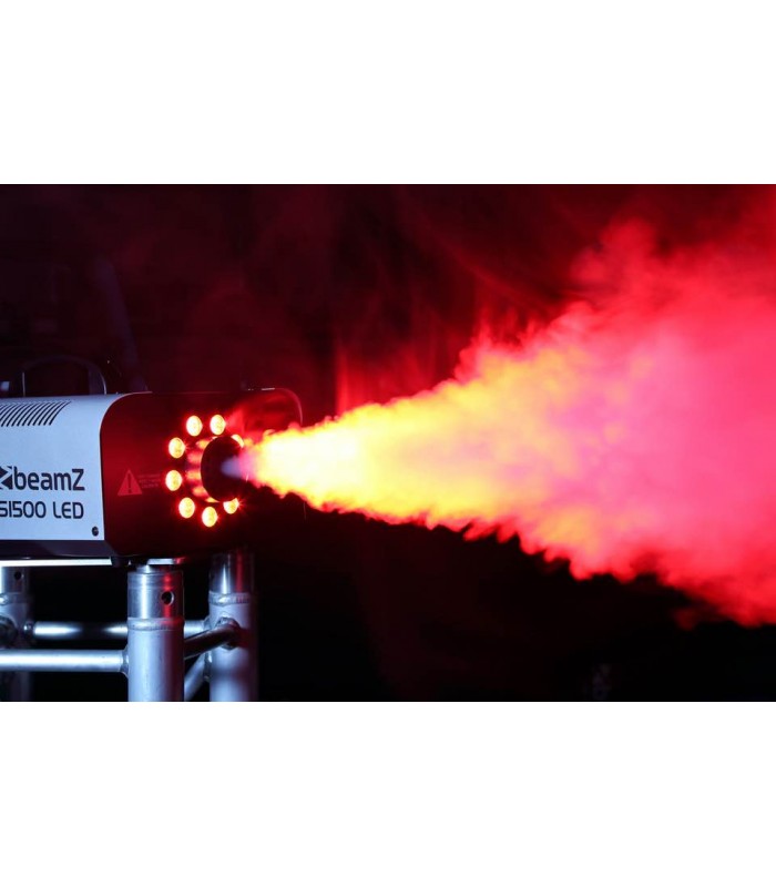 beamZ S1500LED Smokemachine 9x3W RGB DMX