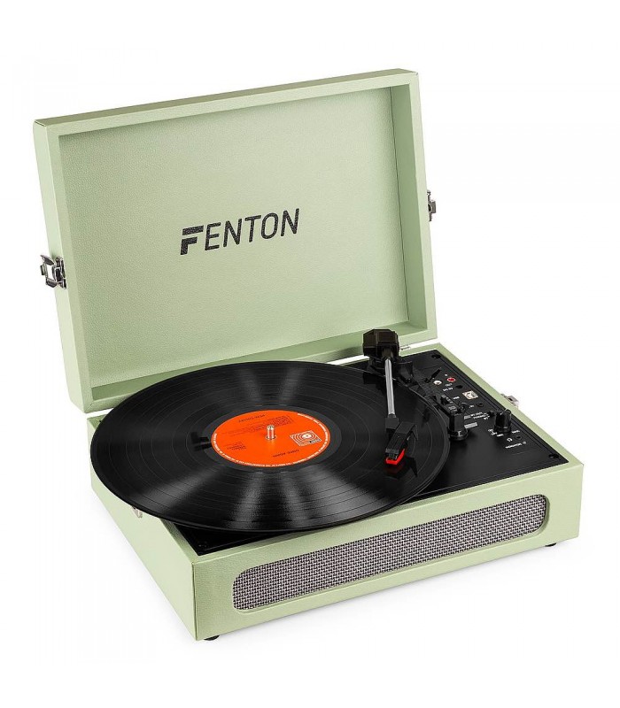 Fenton RP118C Record Player BTout Green