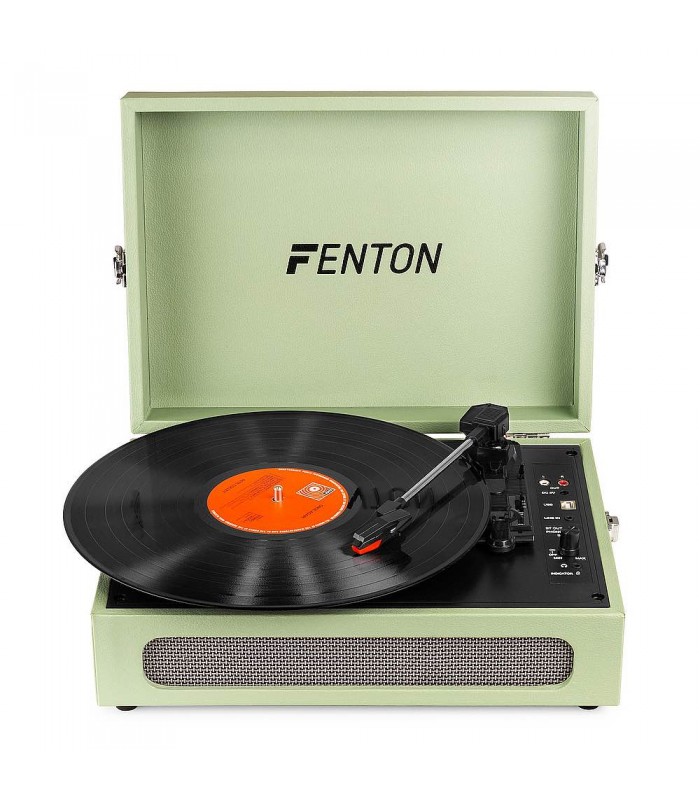 Fenton RP118C Record Player BTout Green