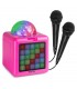 Fenton KAR15P Karaoke Sp.2Mic.BT.LED Batt Pnk