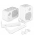 Power Dynamics BV40W SpeakerSet 4 50W 100V wh.