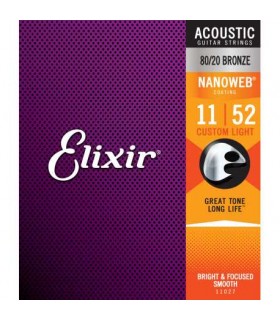 ELIXIR 11027 NANOWEB CUSTOM LIGHT MUTA PER ACUSTICA 11/52