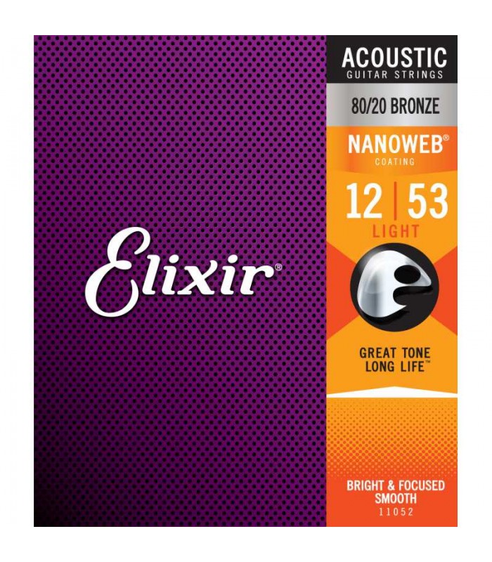 ELIXIR 11052 NANOWEB LIGHT MUTA PER CHITARRA ACUSTICA 12/53