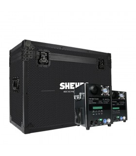 SHEHDS COPPIA SP650 SPARK MACHINE 650 WATT FONTANA LUMINOSA FREDDA DMX O TELECOMANDO WIRELESS + FLIGHTCASE