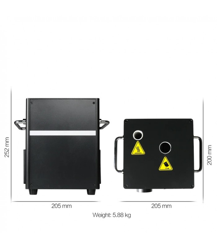 SHEHDS COPPIA SP650 SPARK MACHINE 650 WATT FONTANA LUMINOSA FREDDA DMX O TELECOMANDO WIRELESS + FLIGHTCASE