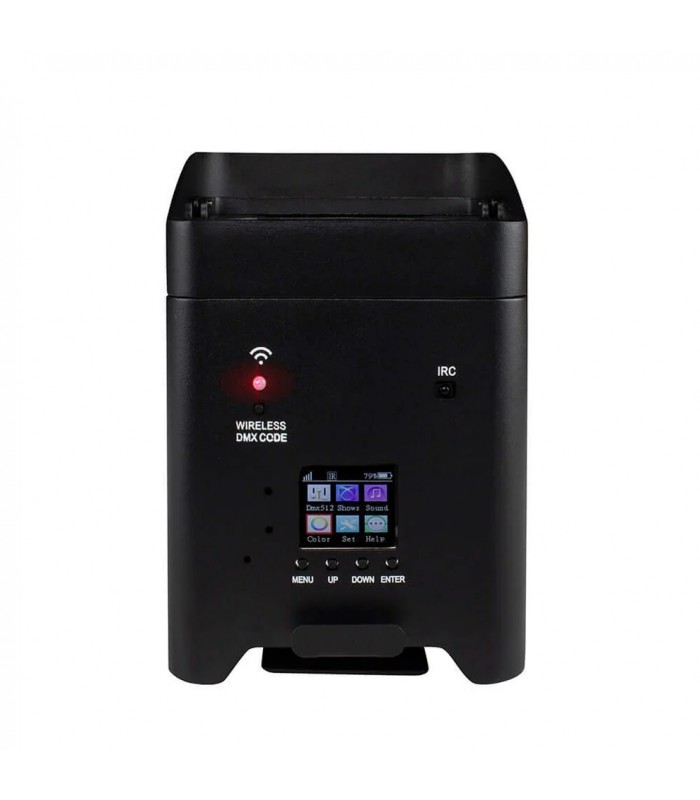 SHEHDS KIT FLIGHT CASE + 10 ARCHITETTURALI LED 6 x 18 WATT RGBWYP A BATTERIA RICARICABILE DMX CONTROLLO APP MASTER SLAVE WIRELES