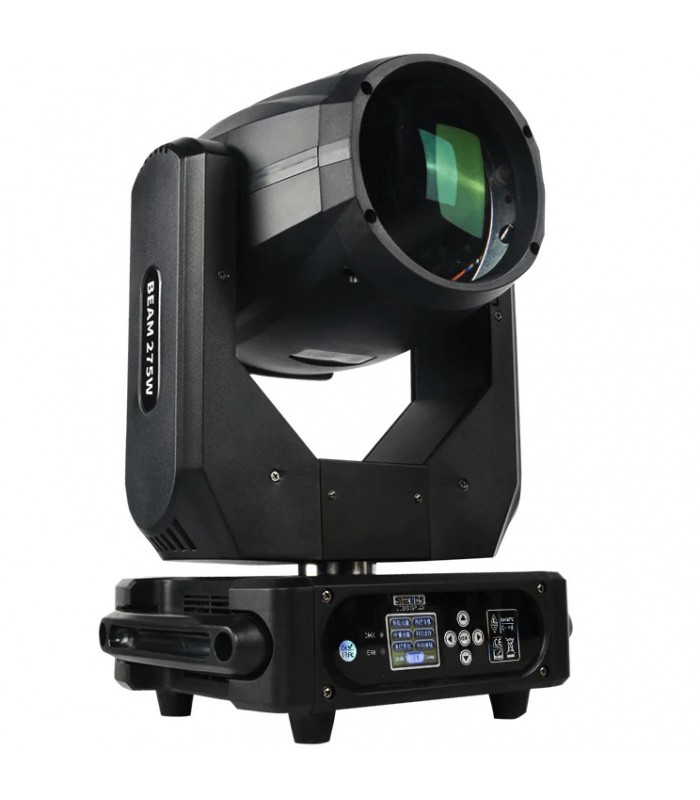 SHEHDS BEAM 275W 10R COPPIA TESTE MOBILI R10 275W DMX 14/16 CANALI 18 GOBOS DOPPIO PRISMA STROBO 14 COLORI + BIANCO + CASE