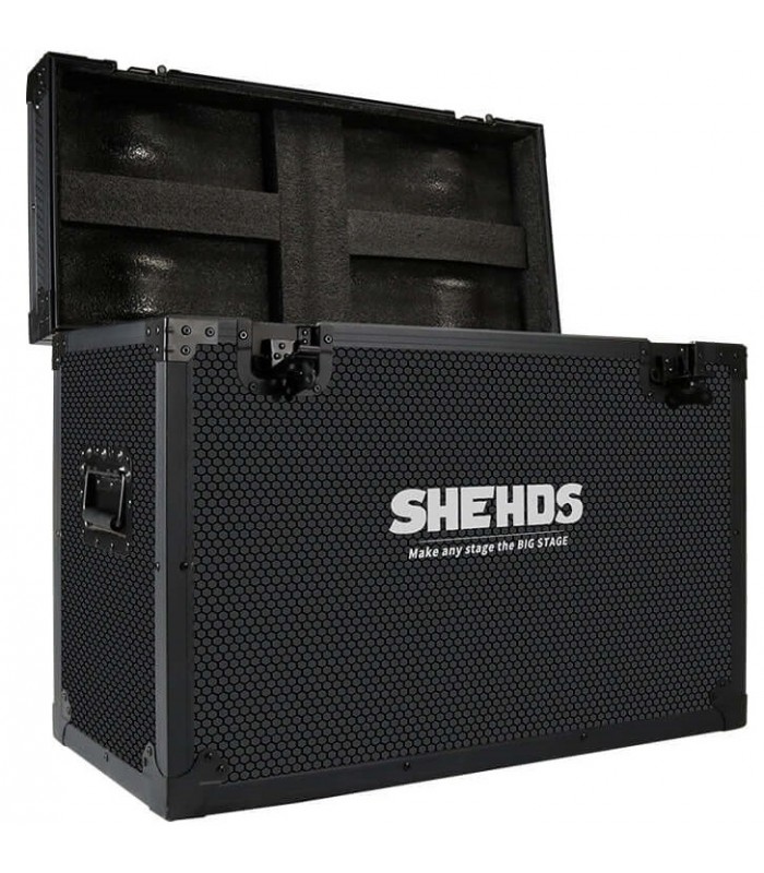 SHEHDS BEAM 275W 10R COPPIA TESTE MOBILI R10 275W DMX 14/16 CANALI 18 GOBOS DOPPIO PRISMA STROBO 14 COLORI + BIANCO + CASE