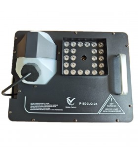 GOLDEN CENTURY F1500LQ-24 MACCHINA DEL FUMO 1500 WATT DMX 24 LED RGB 3 WATT GETTO VERTICALE TIPO CO2 TELECOMANDO REMOTO GITTATA 