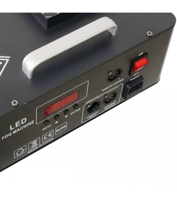 GOLDEN CENTURY F1500LQ-24 MACCHINA DEL FUMO 1500 WATT DMX 24 LED RGB 3 WATT GETTO VERTICALE TIPO CO2 TELECOMANDO REMOTO GITTATA 