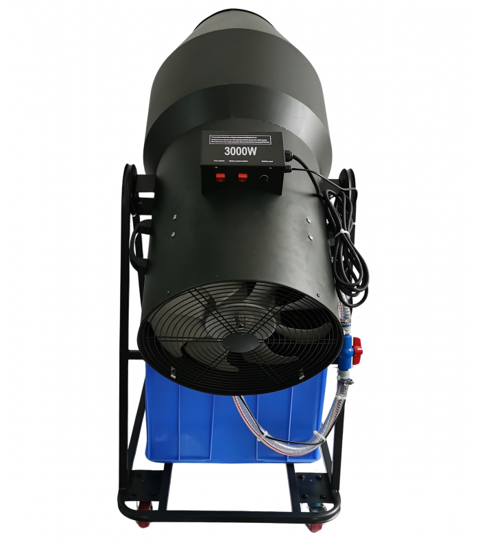 GOLDEN CENTURY FM3000 FOAM MACHINE CANNONE MACCHINA SCHIUMA PARTY CON CARRELLO E FLIGHT CASE