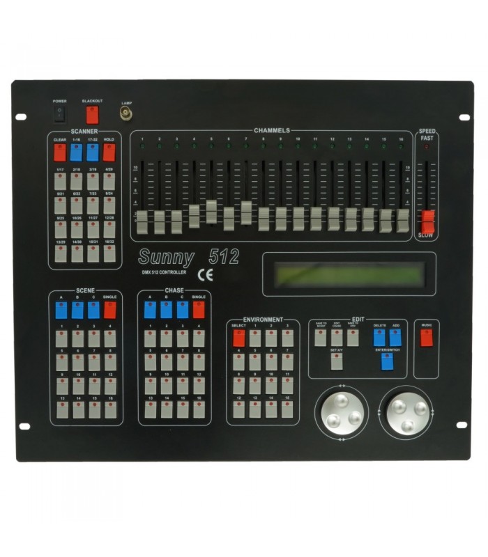 GOLDEN CENTURY D512 SUNNY 512 CONSOLE CENTRALINA LUCI MIXER DMX A RACK