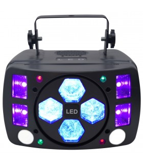 GOLDEN CENTURY LE06N3 EFFETTO LUCE A LED 4IN1 BEE EYES STROBO UV E LASER