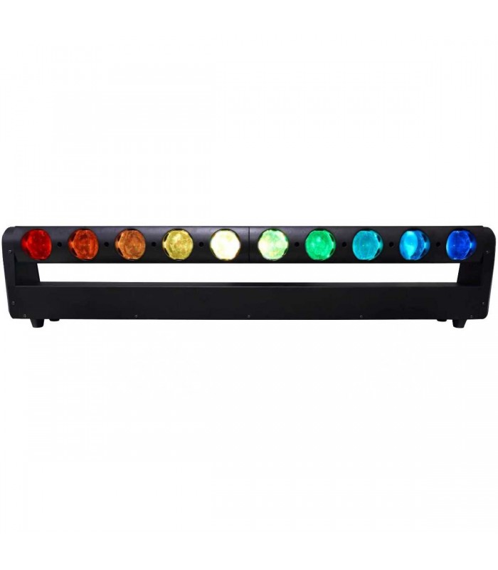 GOLDEN CENTURY MH1040 BARRA MOTORIZZATA 10 LED DA 40W RGBW IN BUNDLE 4 IN 1 FLIGHT CASE