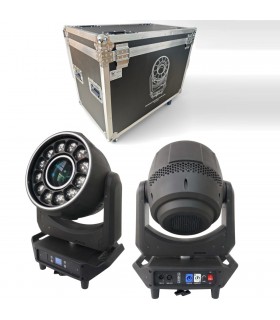 GOLDEN CENTURY MH78 TESTA MOBILE BIG BEE EYES 12 X 40W RGBW + 200W LED BIANCO IN BUNDLE 2 IN 1 FLIGHT CASE