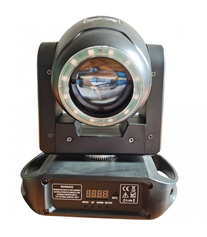 GOLDEN CENTURY MH92 TESTA MOBILE SPOT BEAM 80W + ANELLO RING 12 LED RGB IN BUNDLE 4 IN 1 FLIGHT CASE