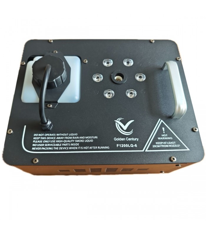 GOLDEN CENTURY F1200LQ-6 MACCHINA DEL FUMO 1200 WATT DMX 6 LED RGB 3 WATT GETTO VERTICALE TIPO GEYSER CO2