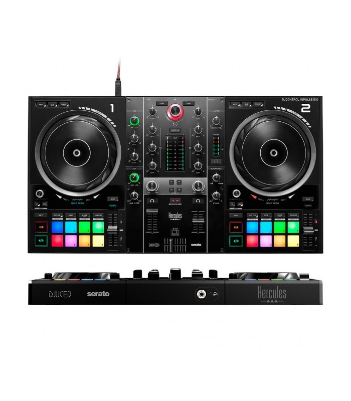 HERCULES DJ CONTROL INPULSE 500 CONTROLLER PER DJ 2 CANALI