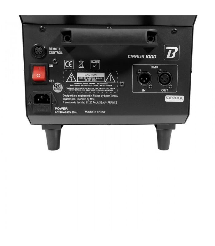 BOOMTONE DJ CIRRUS 1000 MACCHINA DEL FUMO BASSO DMX SENZA USO DEL GHIACCIO