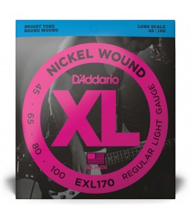 D'ADDARIO EXL170 CORDE PER BASSO 45-100