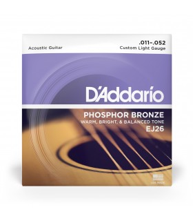 D'ADDARIO EJ26 CORDE PER CHITARRA ACUSTICA 11-52