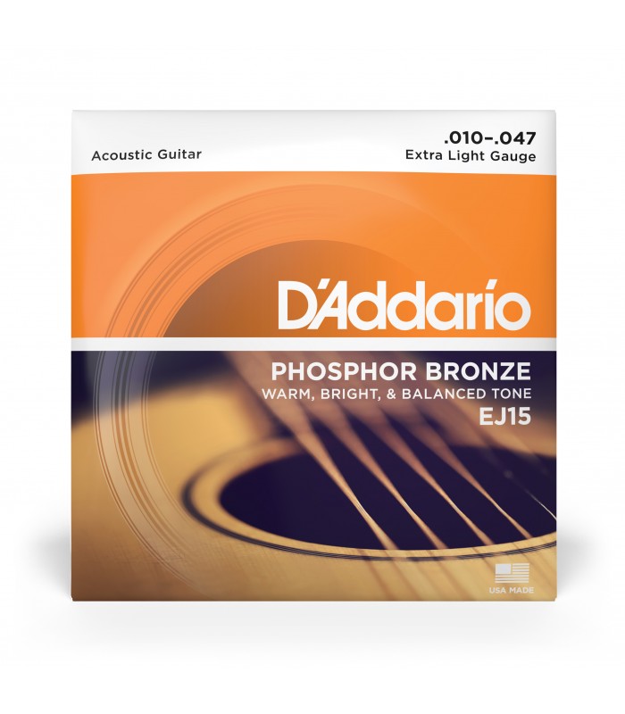 D'ADDARIO EJ15 CORDE PER CHITARRA ACUSTICA 10-47