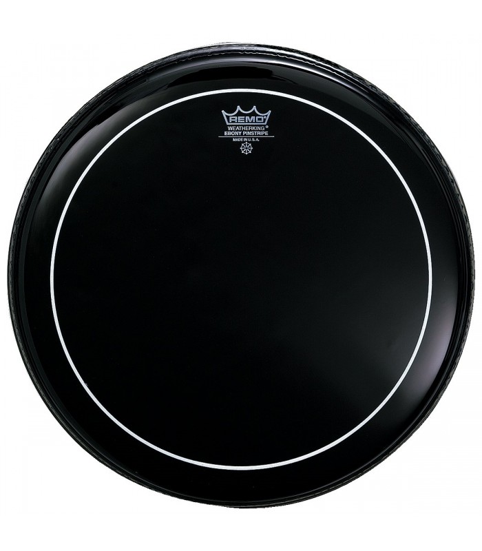 REMO ES-0612-PS PELLE PER BATTERIA EBONY PINSTRIPE 12"