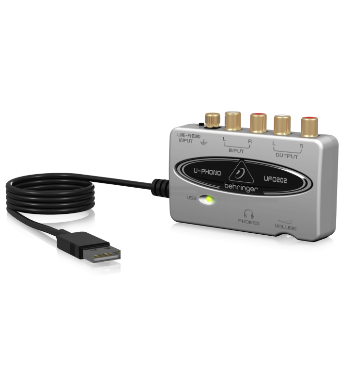 BEHRINGER UFO202 U-PHONO INTERFACCIA AUDIO USB PER GIRADISCHI