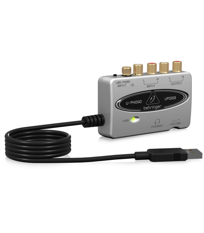 BEHRINGER UFO202 U-PHONO INTERFACCIA AUDIO USB PER GIRADISCHI