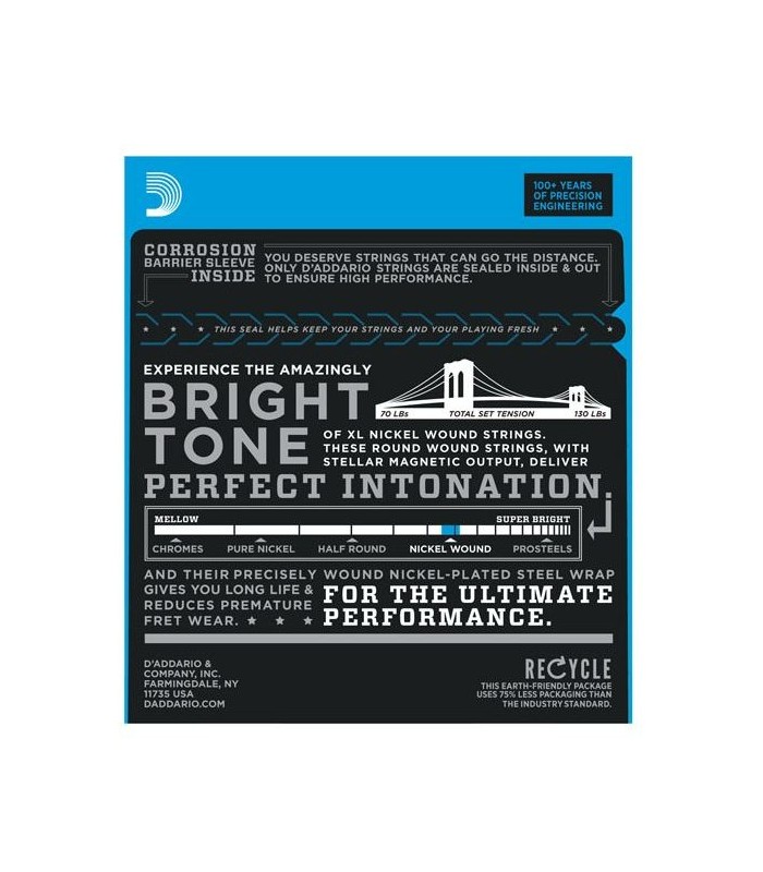 D'ADDARIO EXL145 CORDE PER CHITARRA ELETTRICA 12-54 HEAVY