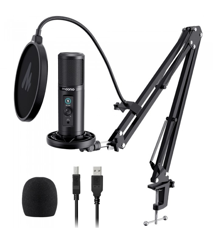 SET MICROFONO A CONDENSATORE USB MONITORABILE MAONO AU-PM422