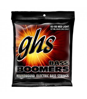 GHS ML3045 45-100 BOOMERS LONG SCALE PLUS ROUNDWOUND MEDIUM LIGHT MUTA PER BASSO