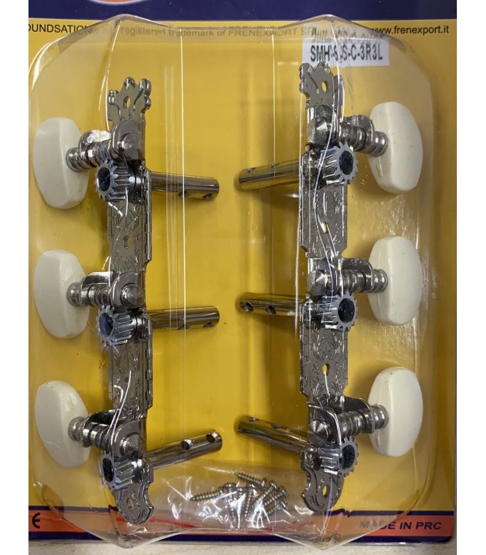 SOUNDSATION SMH-SS-C-3R3L MECCANICHE PER CHITARRA CLASSICA CON PERNO CROMATO