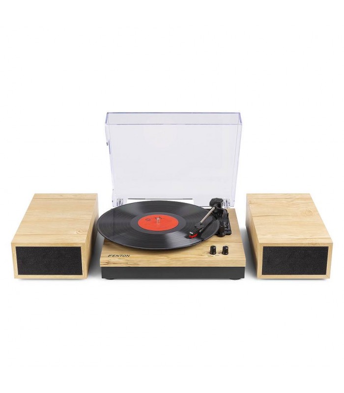 Fenton RP165L Record Player+Sp.BT LightWood