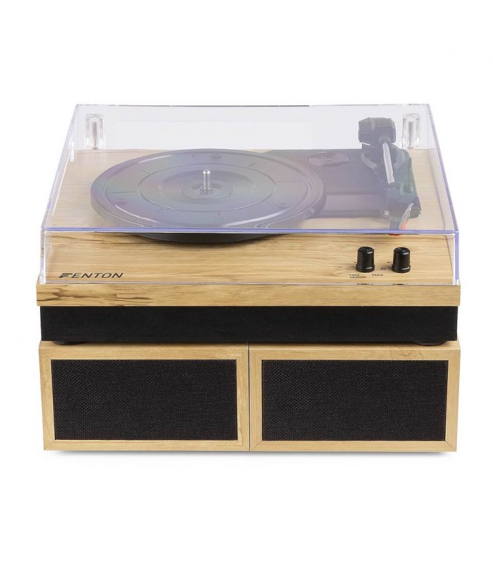 Fenton RP165L Record Player+Sp.BT LightWood