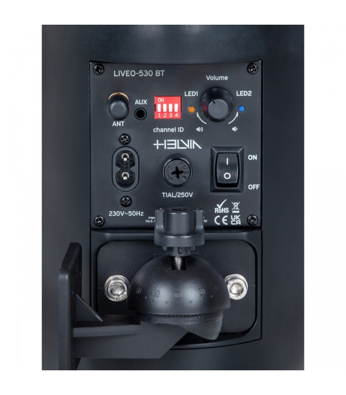 COPPIA DIFFUSORI ATTIVI A PARETE 5.25" HELVIA LIVEO-530 BTBK NERO