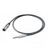 PROEL BULK220LU1 CAVO AUDIO JACK MONO 6,3 XLR 3P MASCHIO 1METRO
