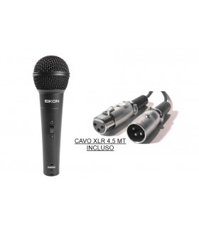 EIKON DM800 MICROFONO DINAMICO PER VOCE + CAVO XLR 4,5MT