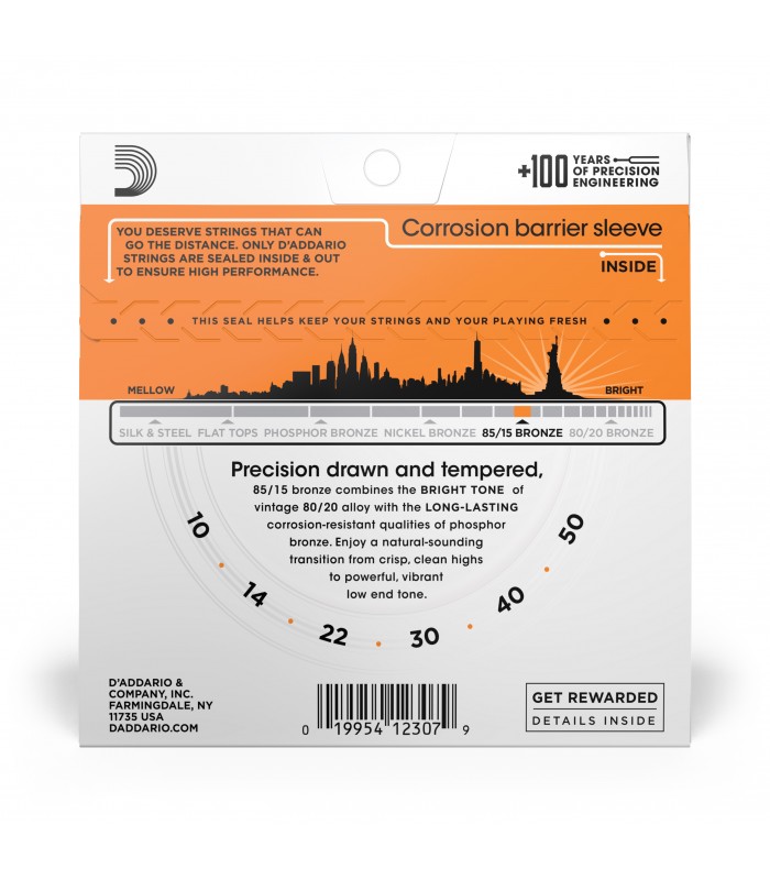 D'ADDARIO EZ900 CORDE PER CHITARRA ACUSTICA 10-50 EXTRA LIGHT