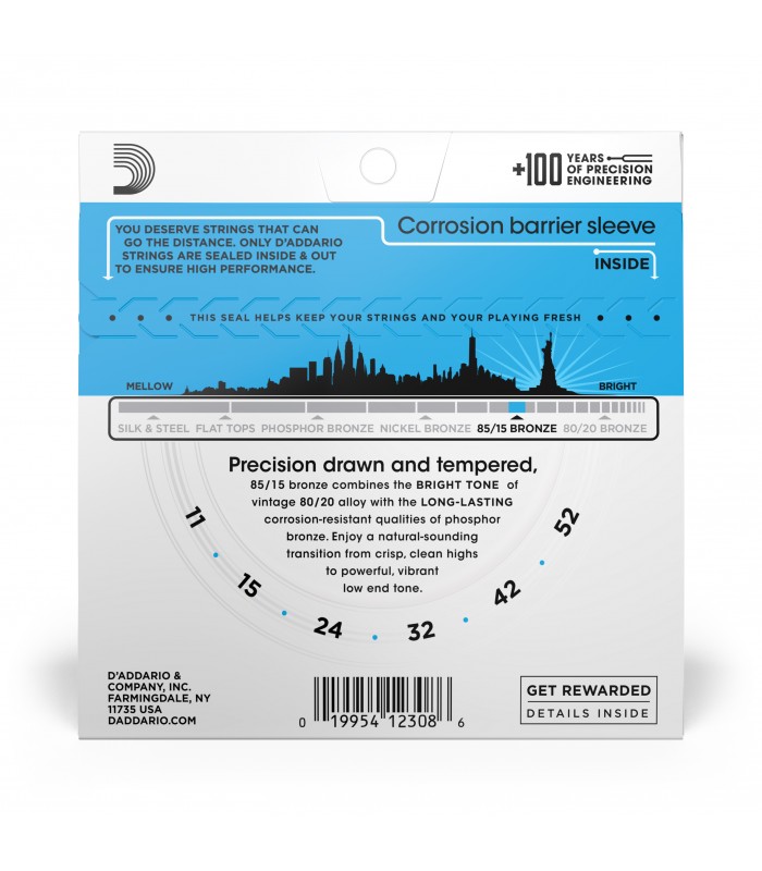 D'ADDARIO EZ910 CORDE PER CHITARRA ACUSTICA 11-52