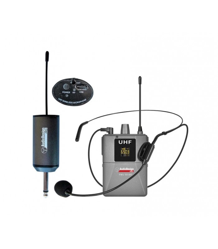 AUDIODESIGN PMU 501BP MICROFONO ARCHETTO WIRELESS BODYPACK