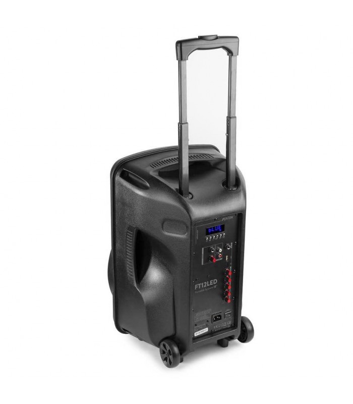 FENTON FT12LED CASSA PORTATILE A BATTERIA 12'' 700W USB MP3 BT RADIOMICROFONO